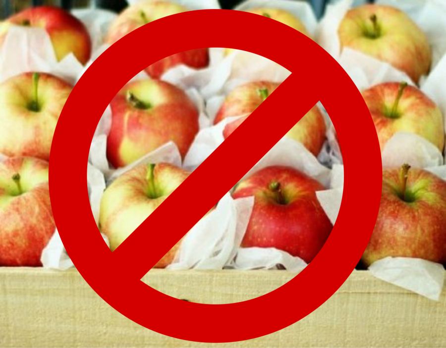 Ne így tárold az almát!